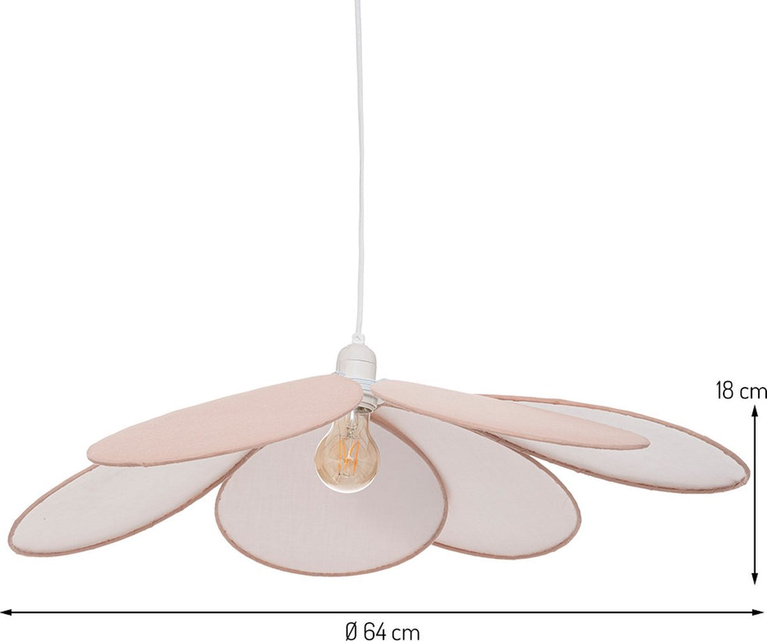 Atmosphera Mendy hanglamp roze, Ø 64 cm – kinderlamp in bloemvorm – foto 3