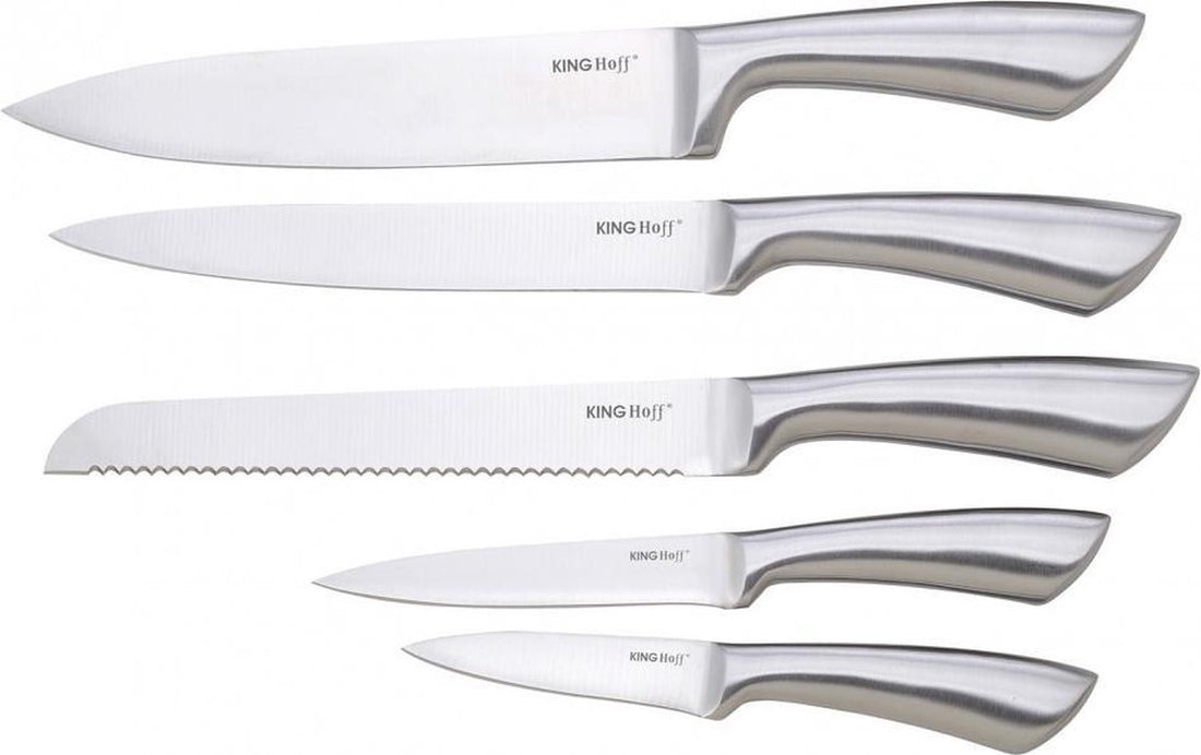 Kinghoff Messenset Messenblok rvs - 6 delig
