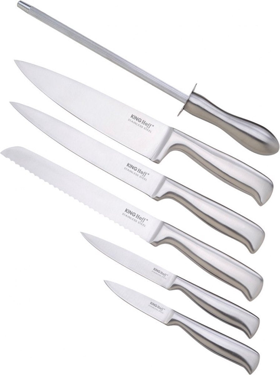 Kinghoff Messenset Messenblok rvs - 7 delig
