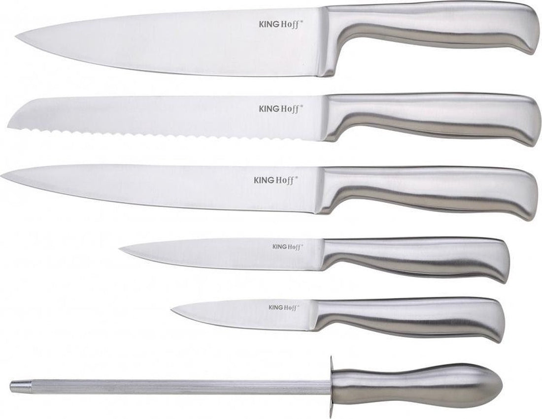 Kinghoff Messenset Messenblok rvs - 7 delig