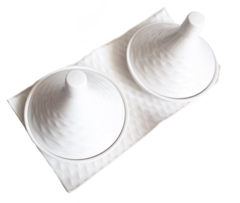 Mini tajines set van 2 – keramische tajineschaaltjes, 12 cm