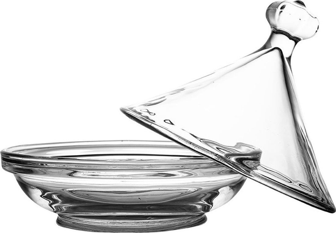 Mini tajine en verre transparent