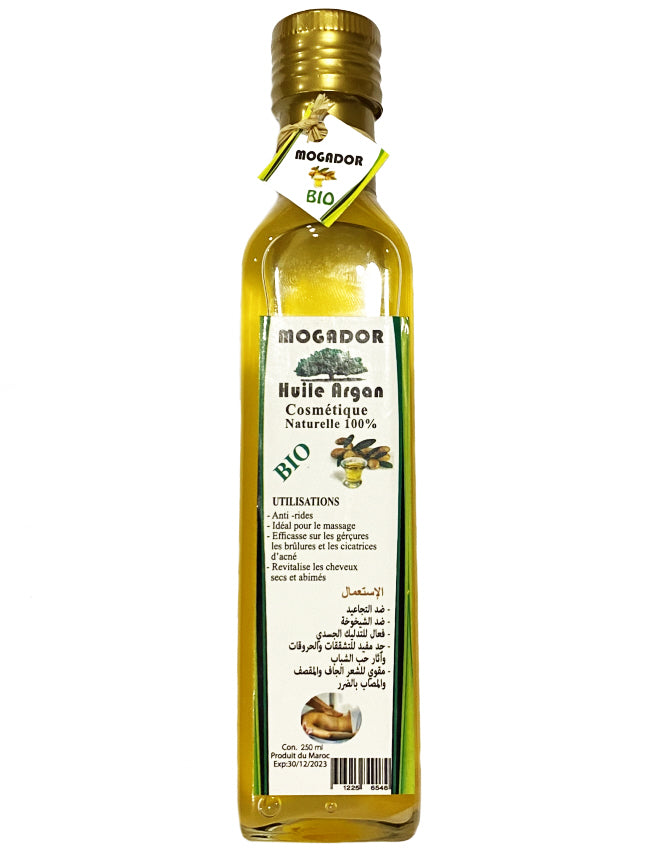 Mogador Natürliches Arganöl - 100% Rein & Bio 250 ML