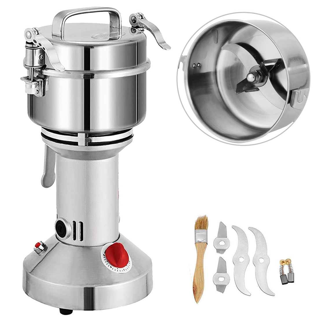 Elektrische koffiemolen en kruidenmolen – RVS grinder, 250 gram – foto 2
