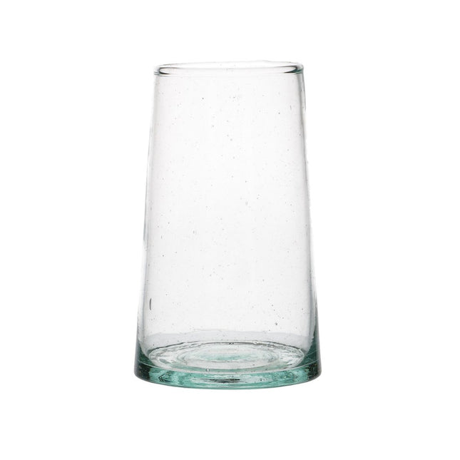 Mondgeblazen waterglazen uit Marokko – handgemaakt glas, 11 cm hoog
