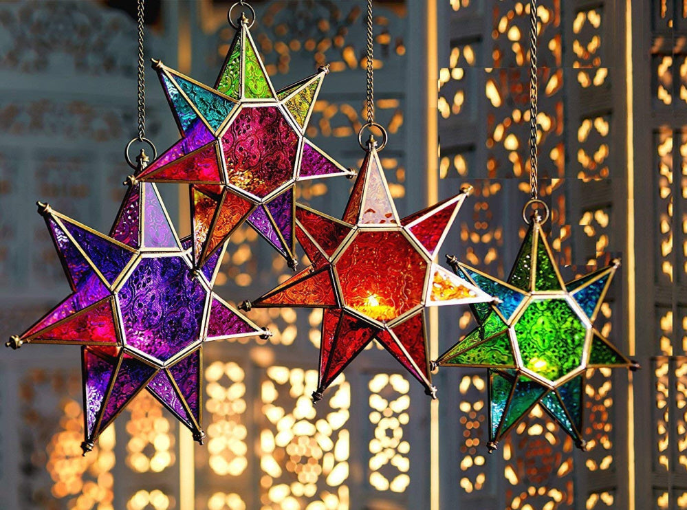 Lanterne étoile suspendue de style marocain