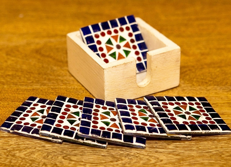 Mosaikuntersetzer 7,5 x 7,5 cm