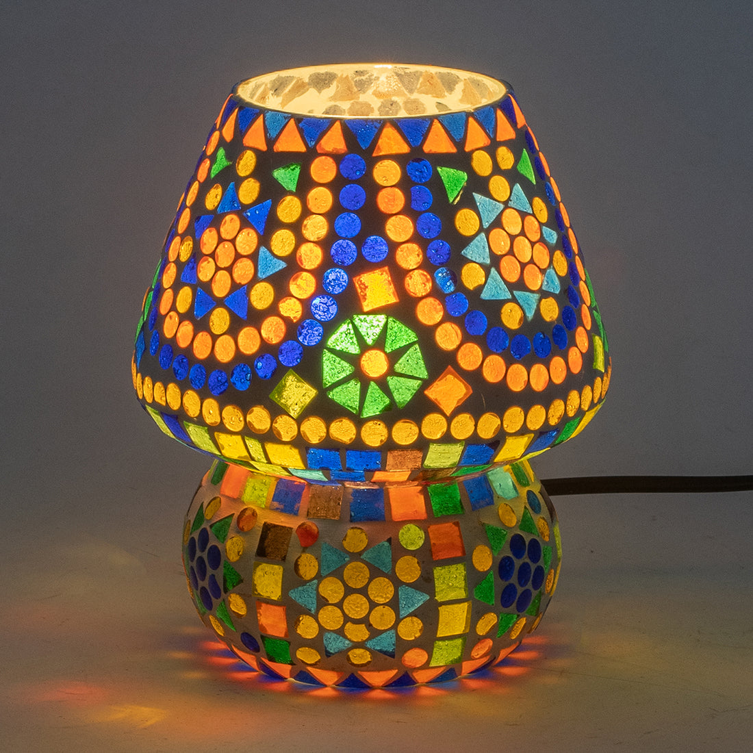 Mozaïek Tafellamp | Marokkaanse Lamp, Veelkleurig