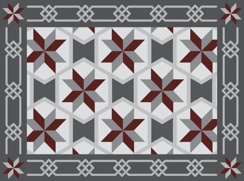 Mosaic vinyl table mat Roma