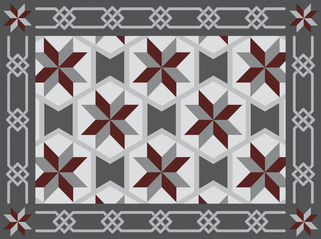 Mosaic vinyl table mat Roma