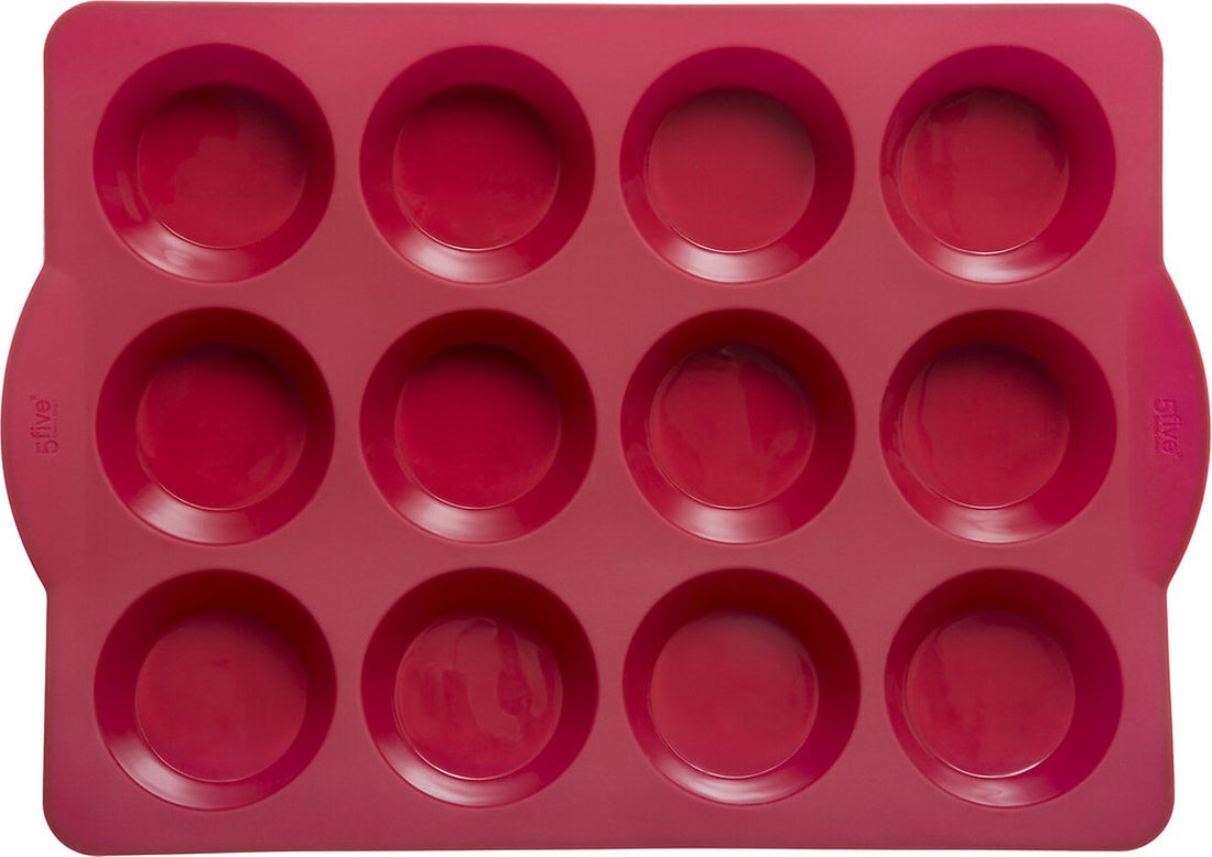 Silicone muffin pan 33 x 23.1 x 3.6 cm | 12 Cups
