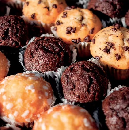 Silicone muffin pan 33 x 23.1 x 3.6 cm | 12 Cups