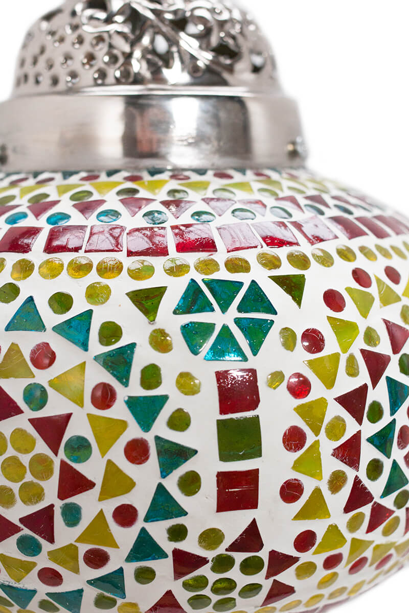 Orientalische Lampe Mosaik mehrfarbig klassisch