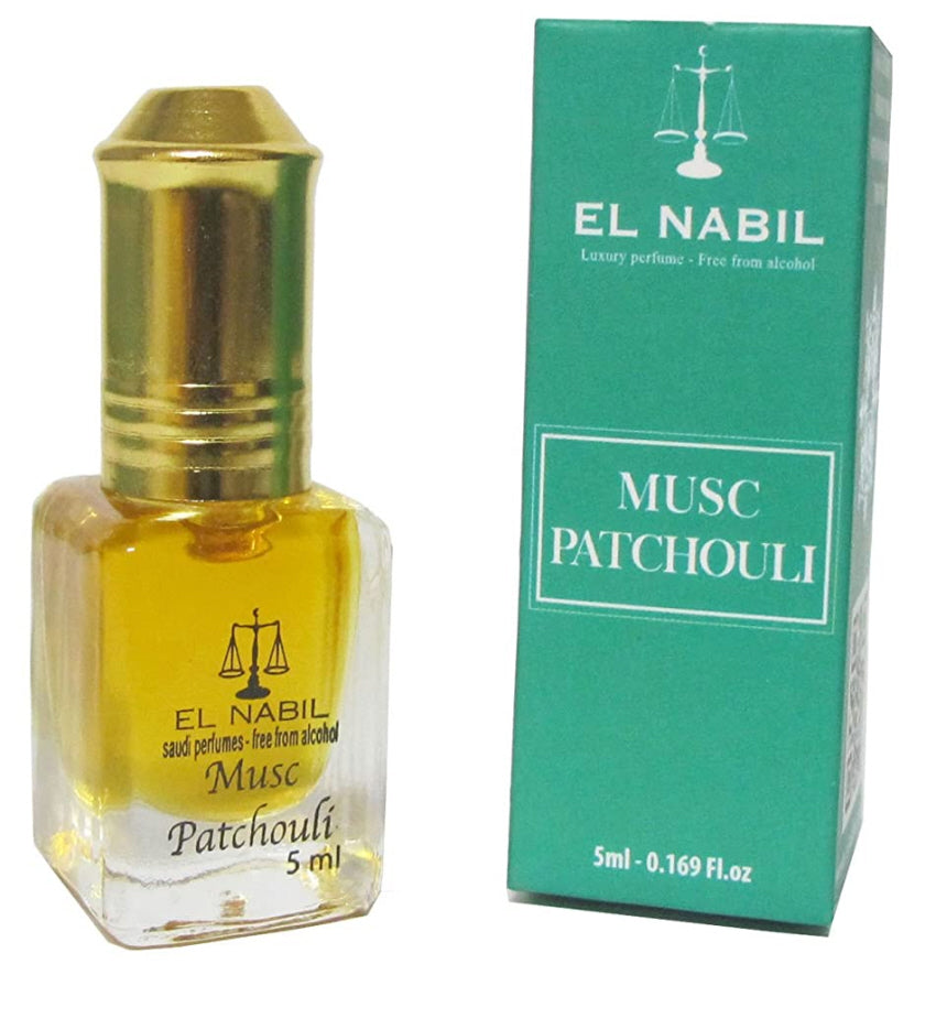 El Nabil Perfume Musk Patchouli 5 ml - Alcohol vrij