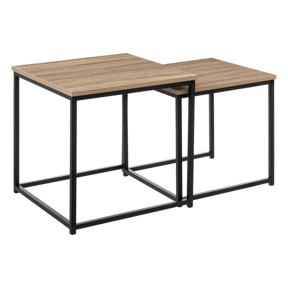 Aliaj Side Table set of 2 pieces - 45 x 45 x 45 cm - Beige