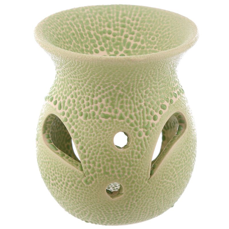 Brûle-parfum en céramique avec relief – 8 cm
