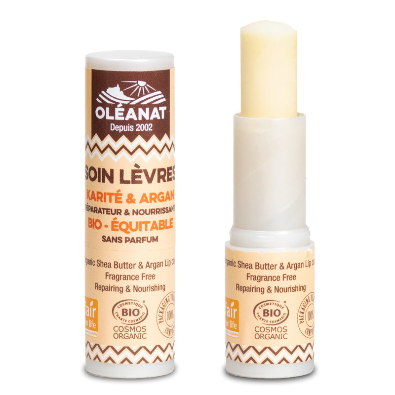 Oleanat beurre de karité & argan baume à lèvres BIO