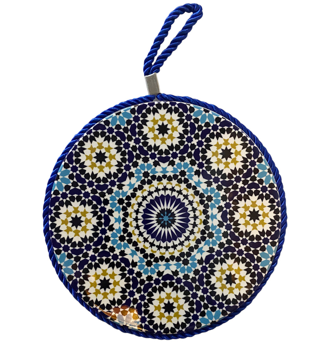 Mosaic coaster handle 18 cm