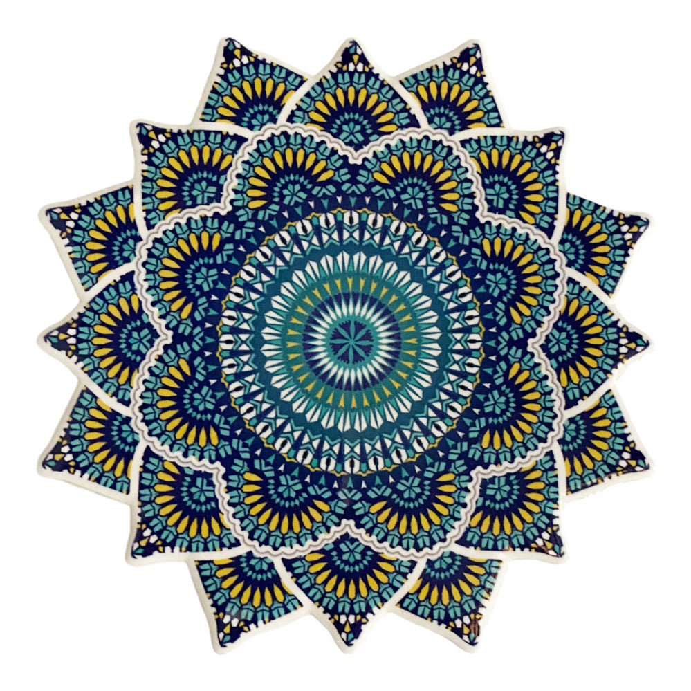 Colorful ceramic coaster