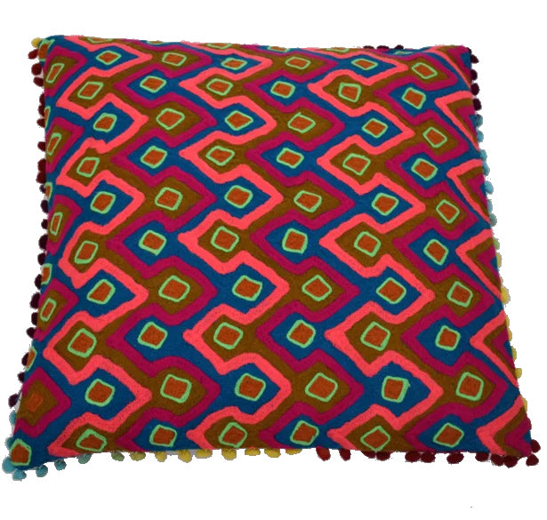 Coussin oriental ZIG ZAG carré