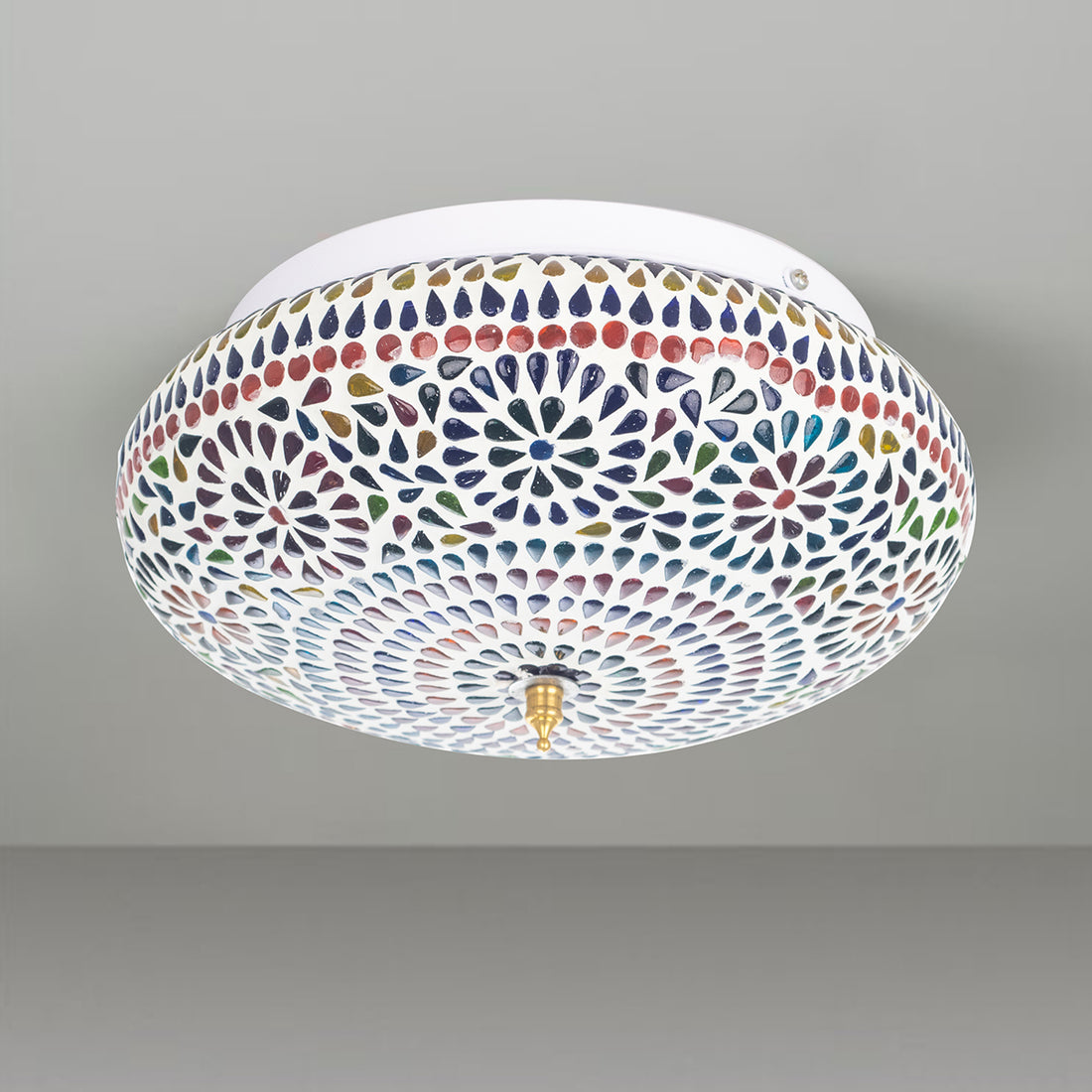 Oosterse mozaïek plafondlamp 26 cm