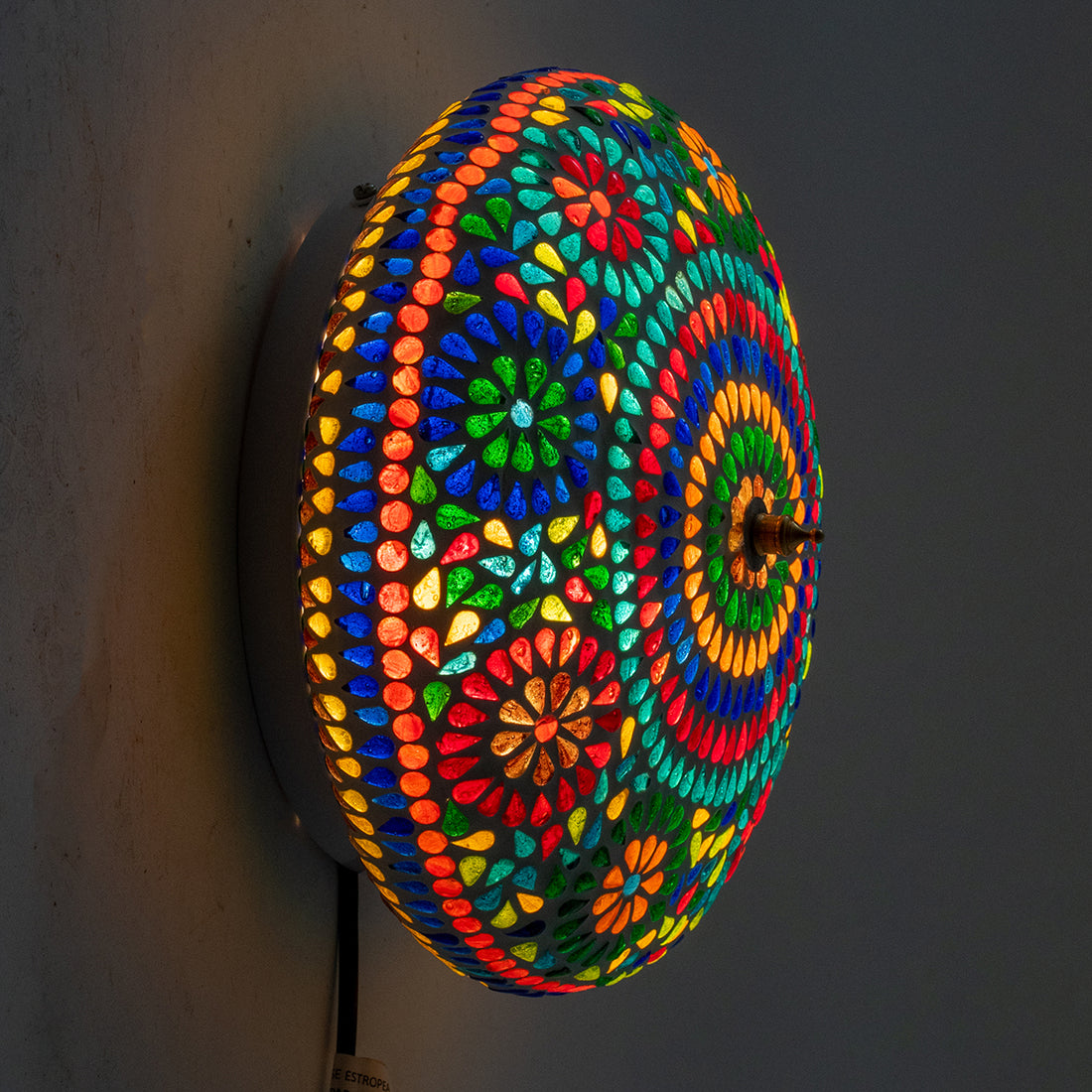 Oosterse mozaïek plafondlamp 26 cm