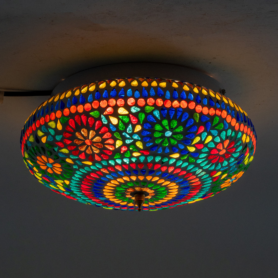 Oosterse mozaïek plafondlamp 26 cm