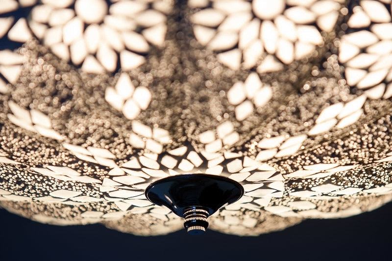 Orientalische Mosaik-Deckenleuchte transparent