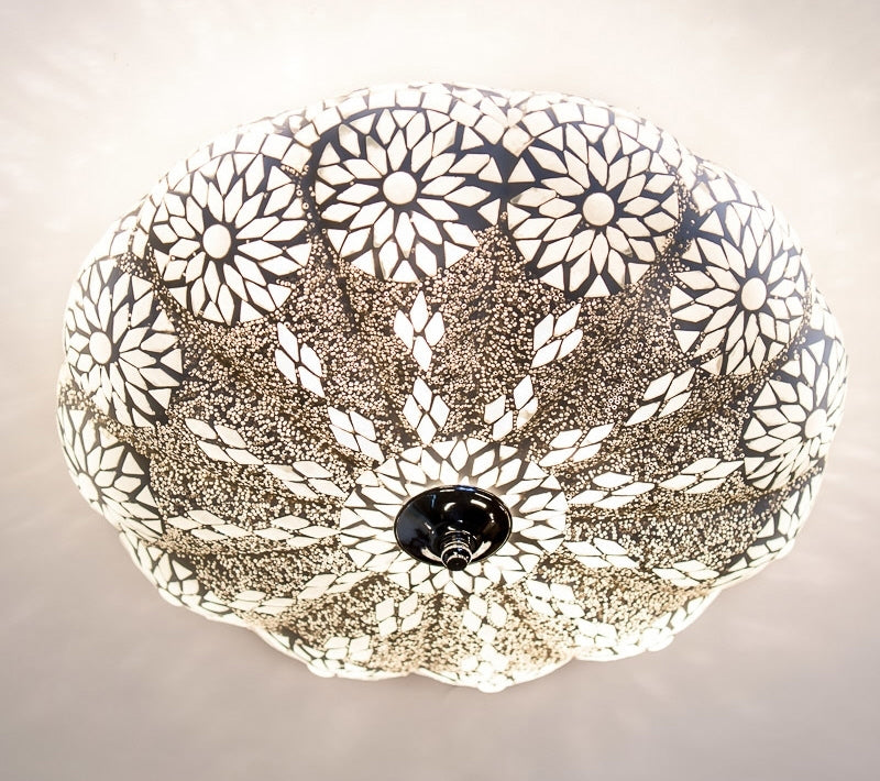 Orientalische Mosaik-Deckenleuchte transparent