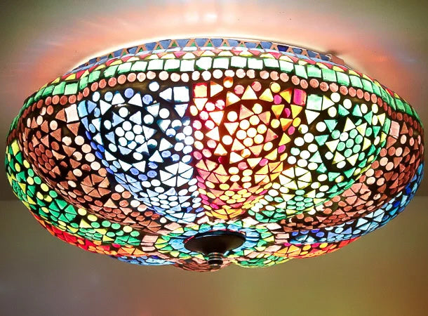Plafonnier mosaïque oriental - multicolore