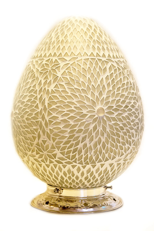 Oosterse tafellamp – transparant Ø 25 cm