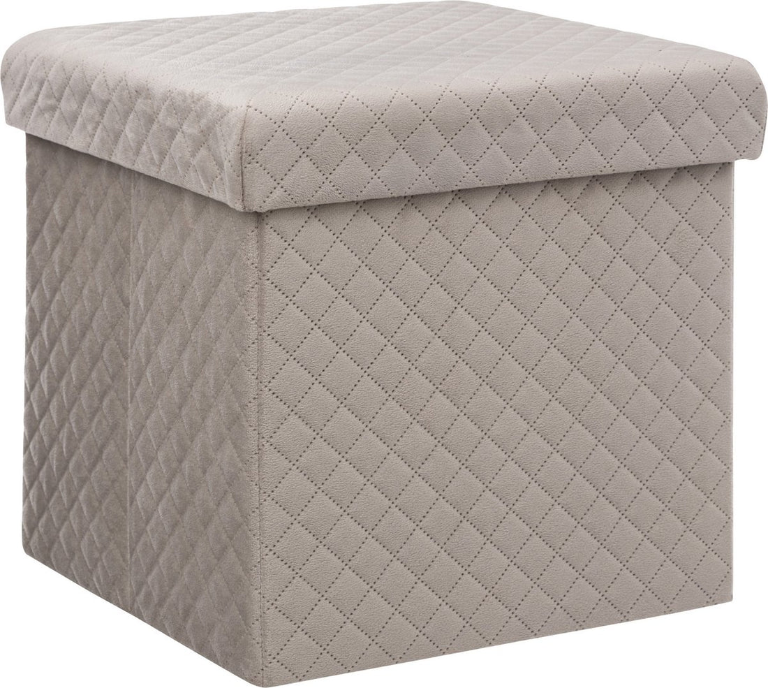 Ottoman / footstool - storage box - foldable