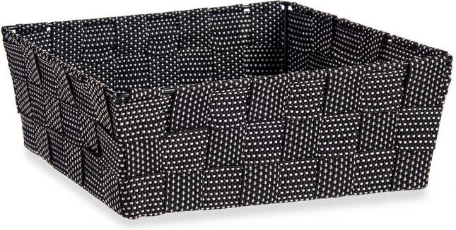Kipit opbergmandjes zwart – voor kast, lade en badkamer, 24 x 20 x 8 cm – foto 2