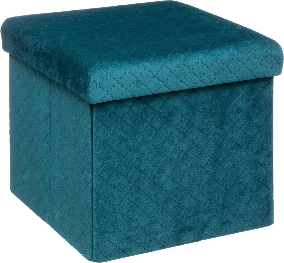 Ottoman / footstool - storage box - foldable