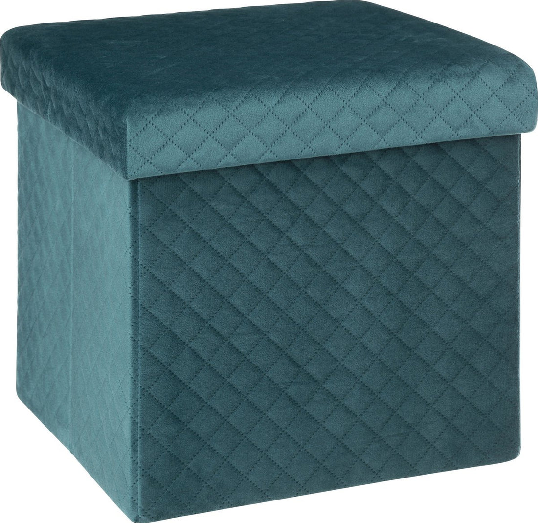 Ottoman / footstool - storage box - foldable