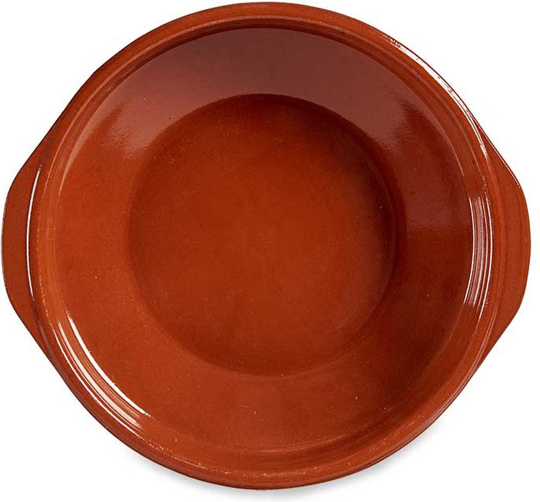 Round Heat-Resistant Oven Dish 30 x 6.5 cm Clay Terracotta
