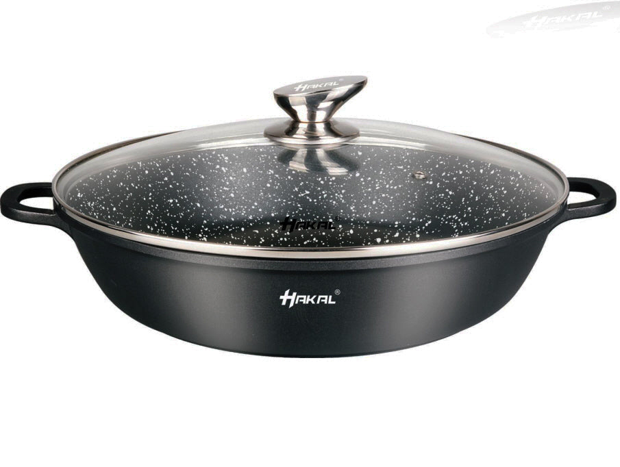 Hakal line lage braadpan met deksel – marmercoating, inductie, Ø 28 tot 40 cm – foto 5