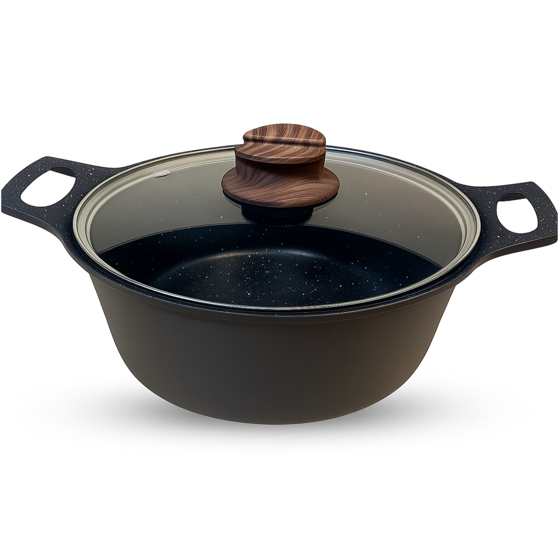 Hakal kookpan van gietaluminium met glazen deksel – Ø 20 tot 40 cm, inductie – foto 13