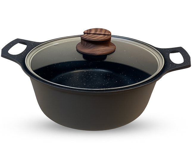 Hakal kookpan van gietaluminium met glazen deksel – Ø 20 tot 40 cm, inductie – foto 5