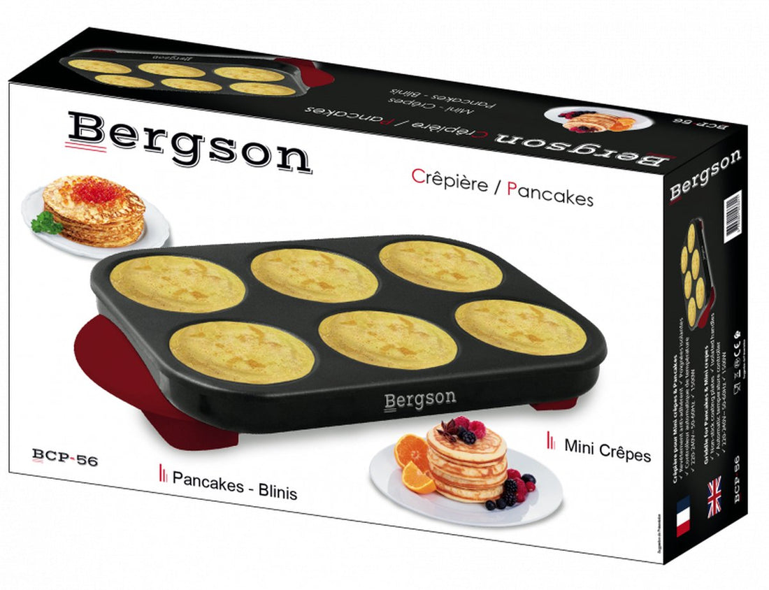Bergson - Crêpière - 6 pièces - 1500 Watt