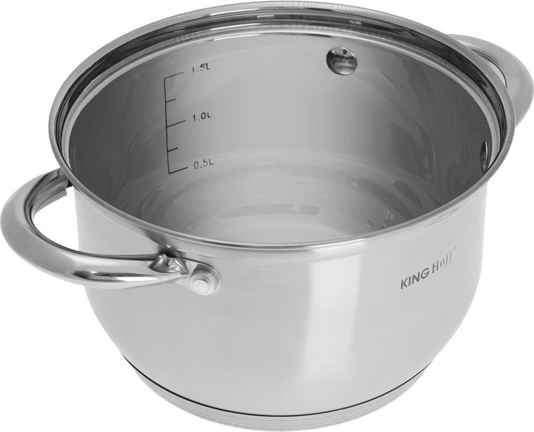 Kinghoff Pan Set - 10-piece - Stainless Steel - All heat sources