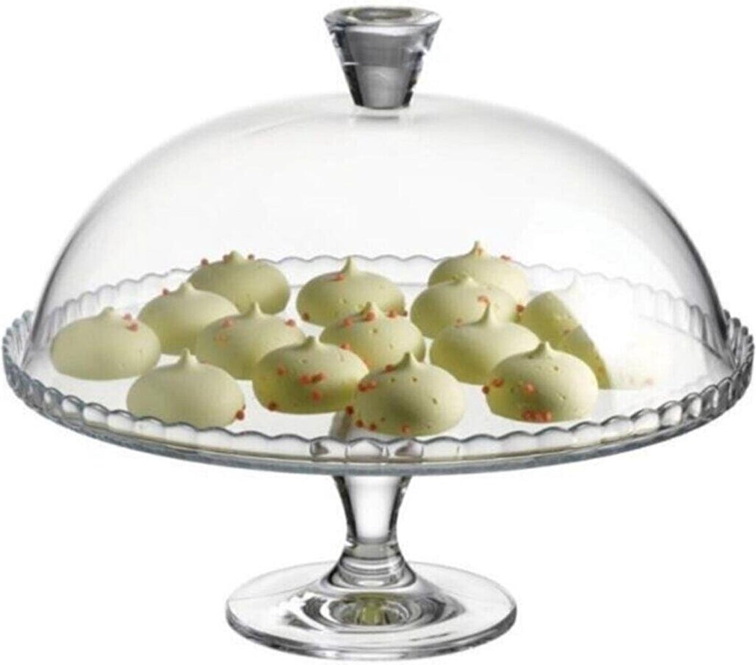 Pasabahce Cake Stand - With Dome - Glass - 32.2 cm