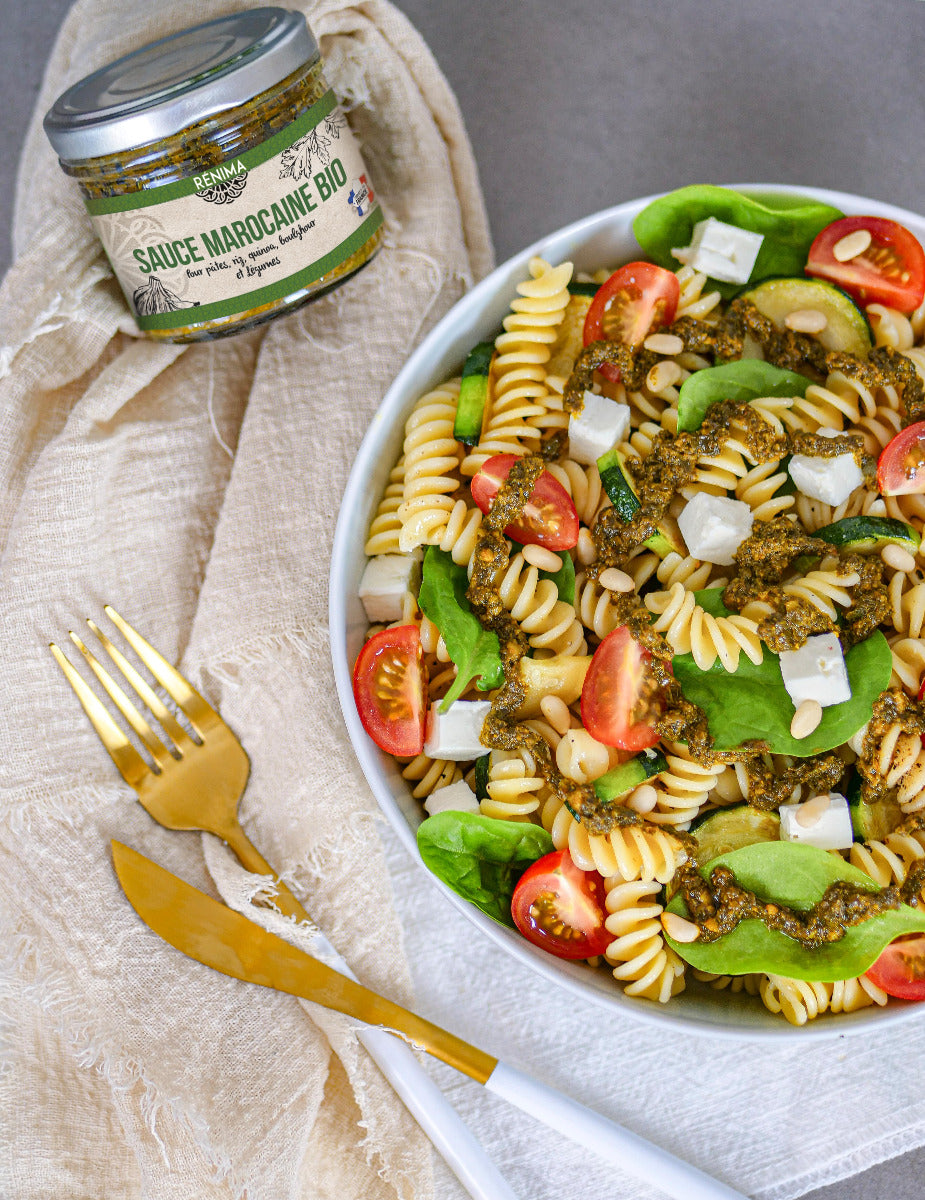 Organic Moroccan chermoula marinade for meat and fish
