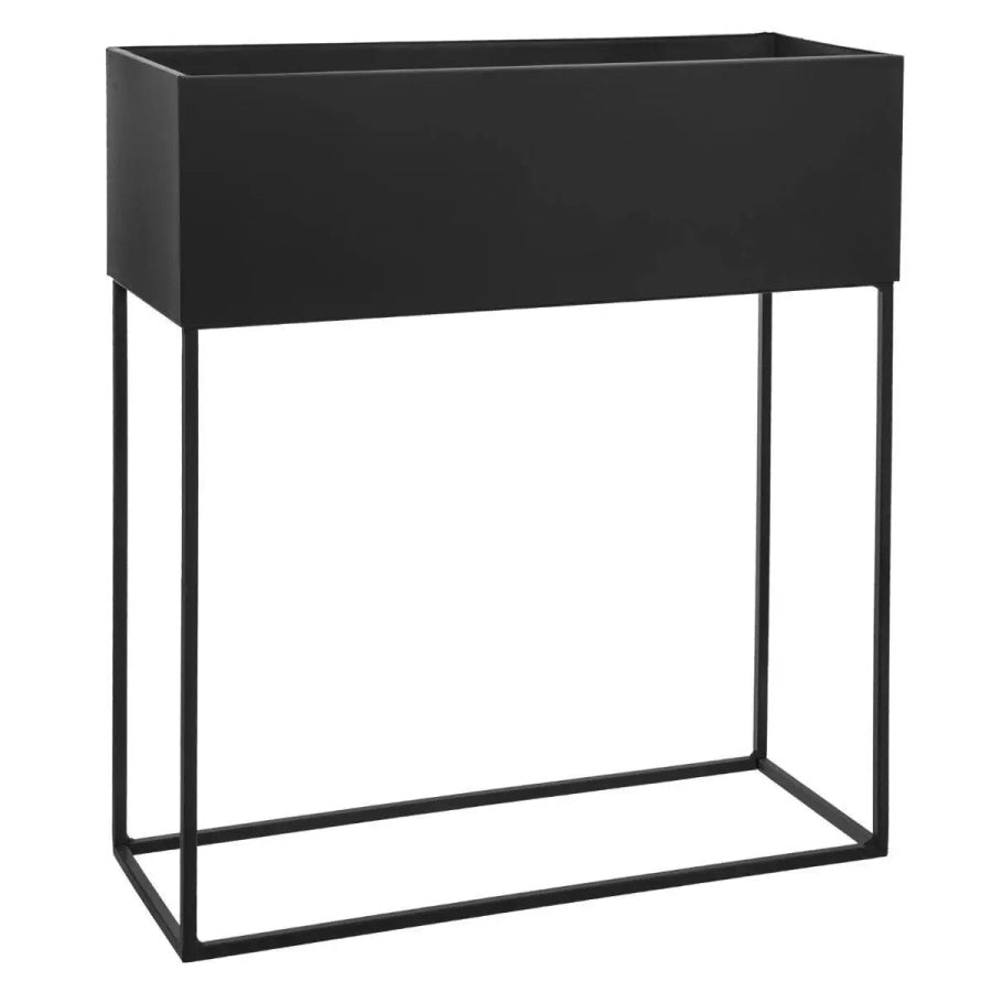 2-piece standing planter - Metal - Black