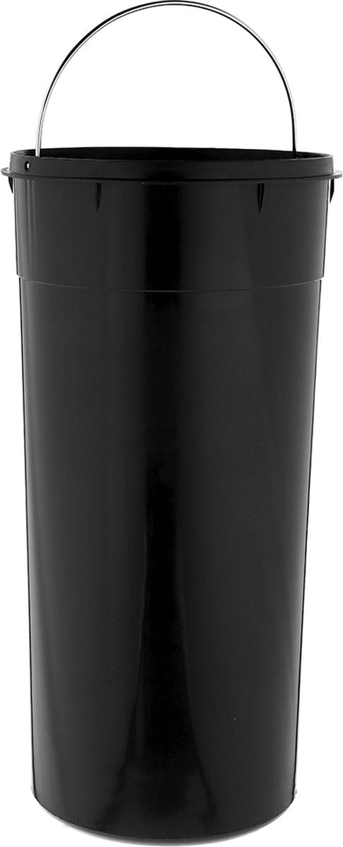 Poubelle à pédale en bambou et métal - 30 litres