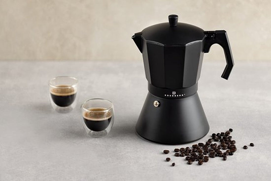 Edënbërg Black Line - Perkolator - Kaffeemaschine 12 Tassen - Espressokocher 400 ML