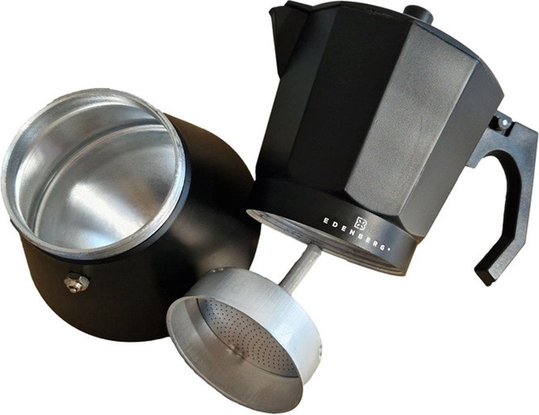 Edënbërg Black Line - Perkolator - Kaffeemaschine 12 Tassen - Espressokocher 400 ML