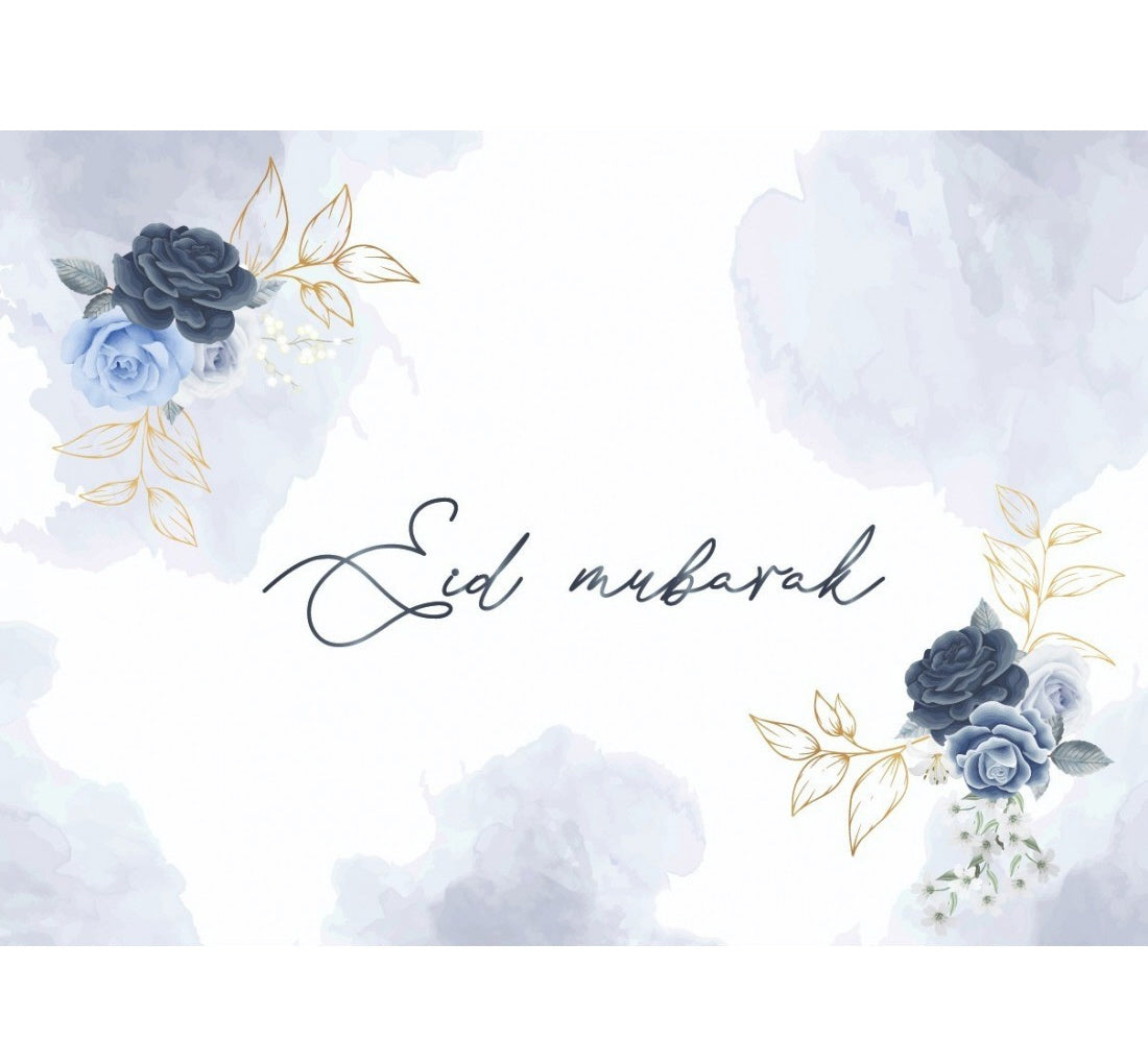 Placemats - Eid Peony blue(set van 6)