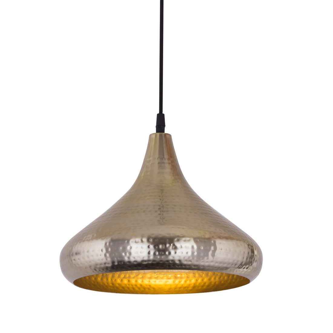 Deckenleuchte tropfenförmig gold / silber vintage
