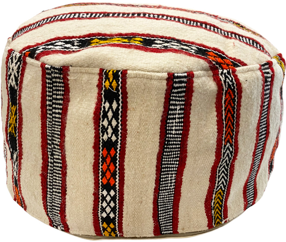 Pouf Kilim marocain fait main